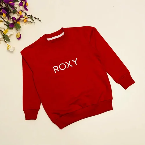 بلوز پسرانه آستین بلند مدل ROXY رنگ قرمز سایز 35 تا 60 مناسب 1 تا 11 سال